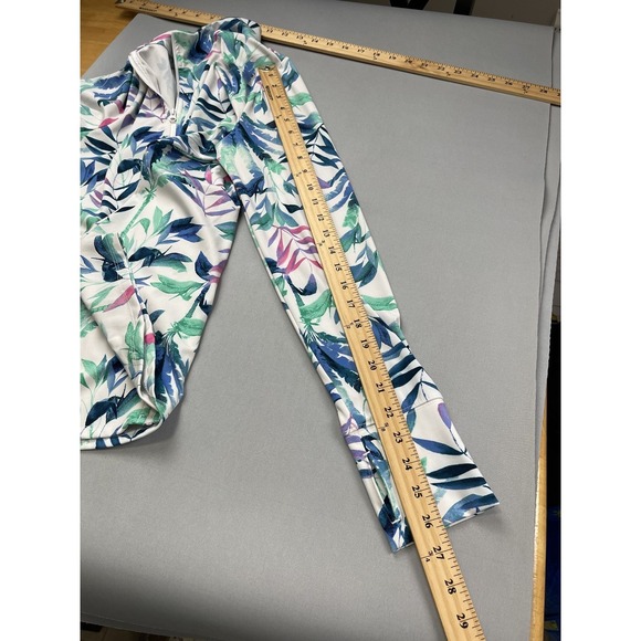 Tommy Bahama Women's L Tennis Full Zip Jacket Tropical Print Athletic - Picture 11 of 11